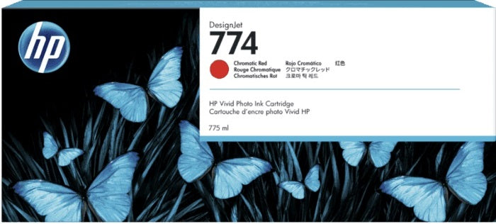 Genuine HP 774 Chromatic Red Ink Cartridge P2W02A