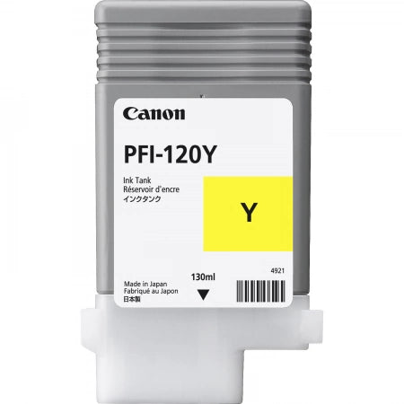 Genuine Canon PFI-120Y Yellow Ink Cartridge - 130ML