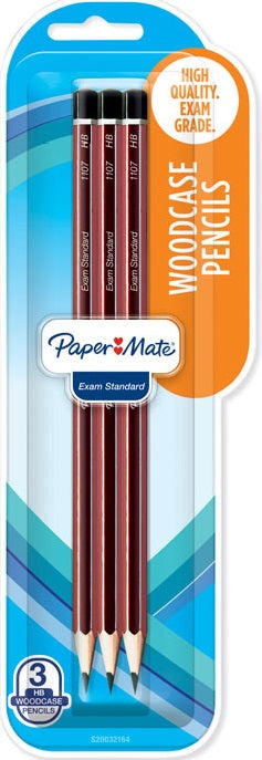 Paper Mate HB Woodcase Pencil (Pack of 3) ~ Box of 12
