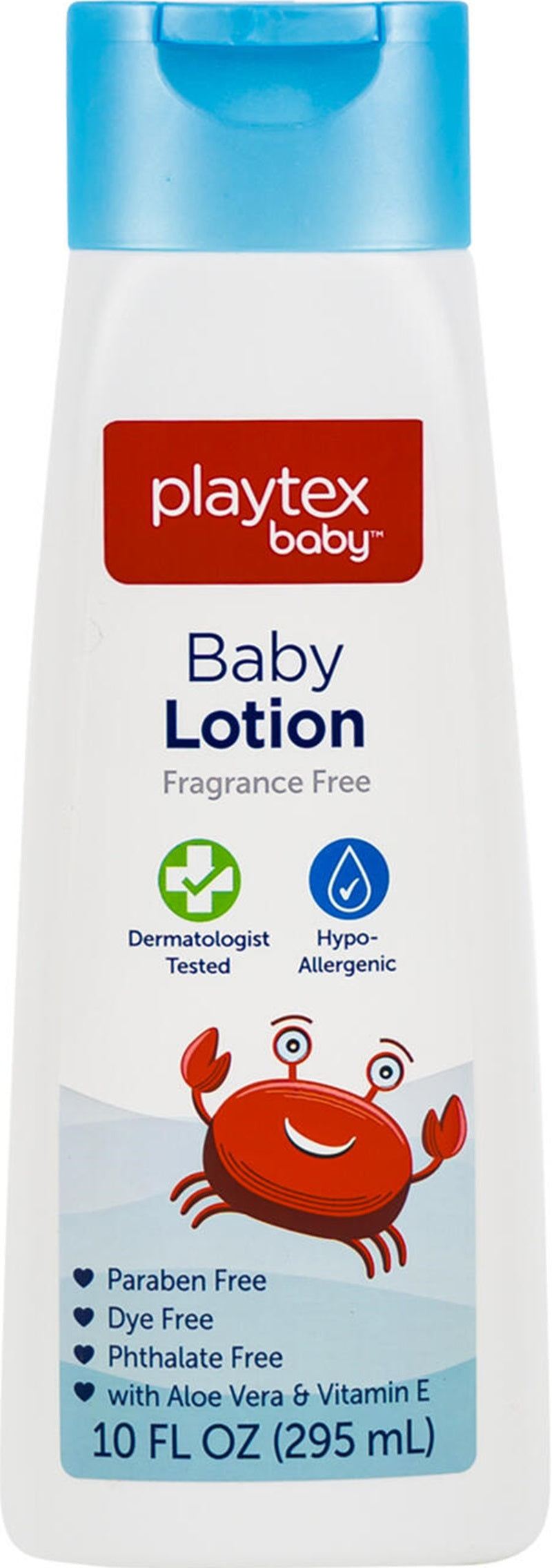 Playtex Baby Lotion Fragrance Free 295ml - Paraben Free / Dye Free / Phthalate Free with Aloe & Vitamin E
