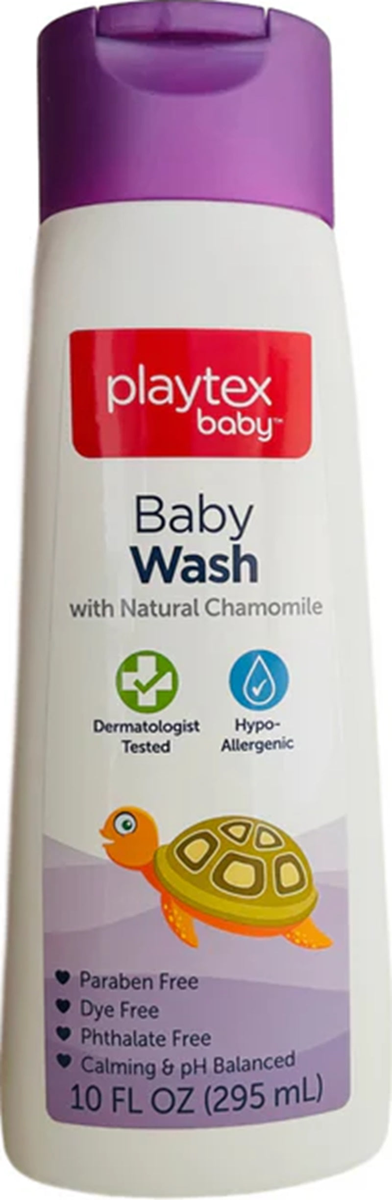 Playtex Baby Wash Natural Chamomile 295ml - Paraben Free / Dye Free / Phthalate Free / Calming & pH Balanced