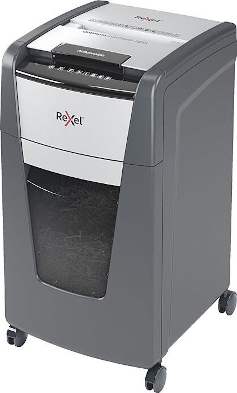 Rexel Optimum Autofeed Shredder 225X Cross Cut 2020225XAU