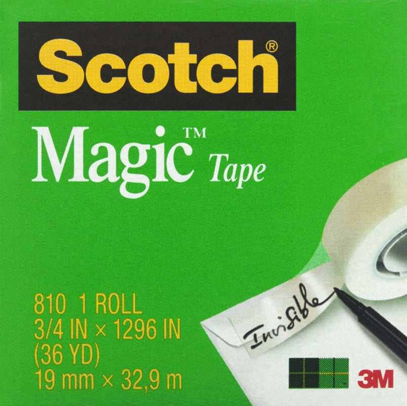 Scotch Magic Tape 810 19mm x 33M Box of 12