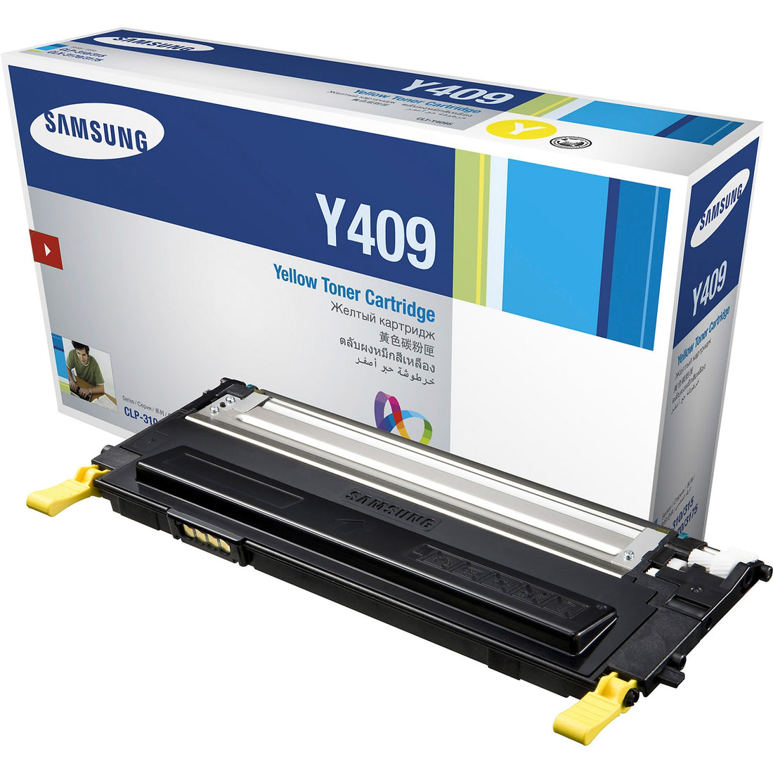 Samsung CLP310 CLP315W CLX3170 CLX3175FN CLTY409S Yellow Genuine Toner Cartridge 1,000 Print