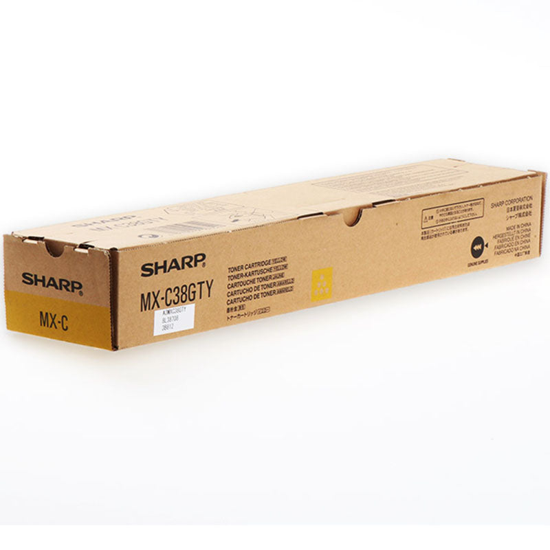 Sharp MXC38GTY Yellow Genuine Toner Cartridge 10K Print Yield
