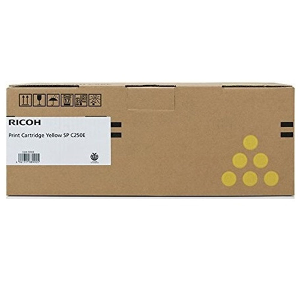Genuine Ricoh SPC250 407550 Yellow Toner Cartridge 1,600 Page
