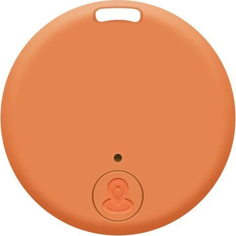 Mini GPS Mobile Bluetooth 5.0 Tracker Anti-Lost Device Round Anti-Lost Device Pet Kids Bag Wallet Tracking Smart Finder Locator - Orange A