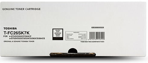 Genuine Toshiba 262CS 263CS TFC26SK Black Toner Cartridge 5,000 Print