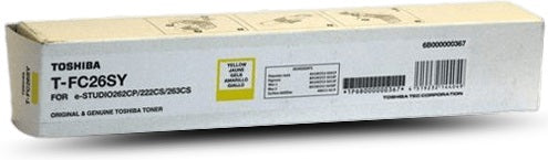 Genuine Toshiba 262CS 263CS TFC26SY Yellow Toner Cartridge 5,000 Print