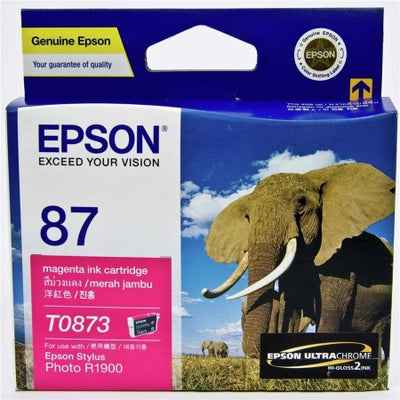 Epson T0873 C13T087390 Magenta Genuine Ink Cartridge 915 Prints