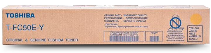 Genuine Toshiba TFC50Y Yellow Toner Cartridge 28,000 Print