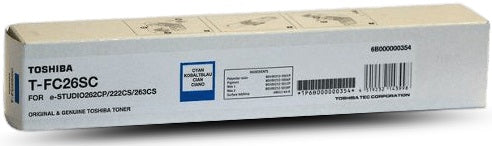Genuine Toshiba 262CS 263CS TFC26SC Cyan Toner Cartridge 5,000 Print