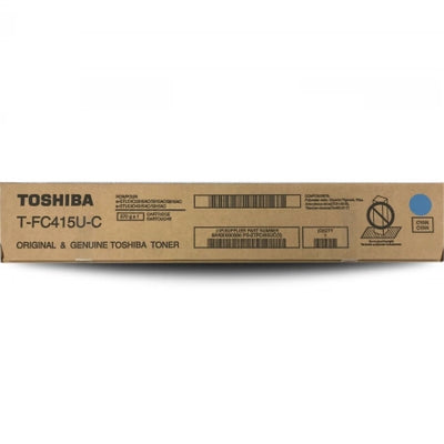 Genuine Toshiba T-FC415P-C TFC415PC Cyan Toner Cartridge 33,600 Pages