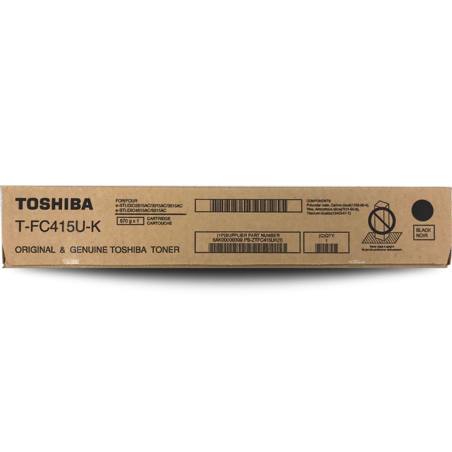 Genuine Toshiba T-FC415P-K TFC415PK Black Toner Cartridge 38,400 Page