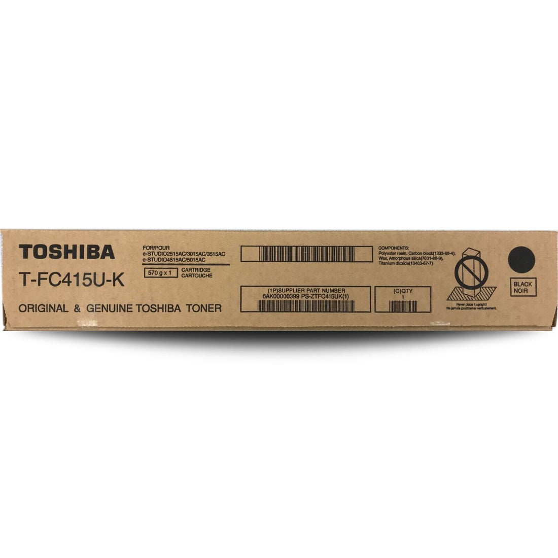 Genuine Toshiba T-FC415P-K TFC415PK Black Toner Cartridge 38,400 Page