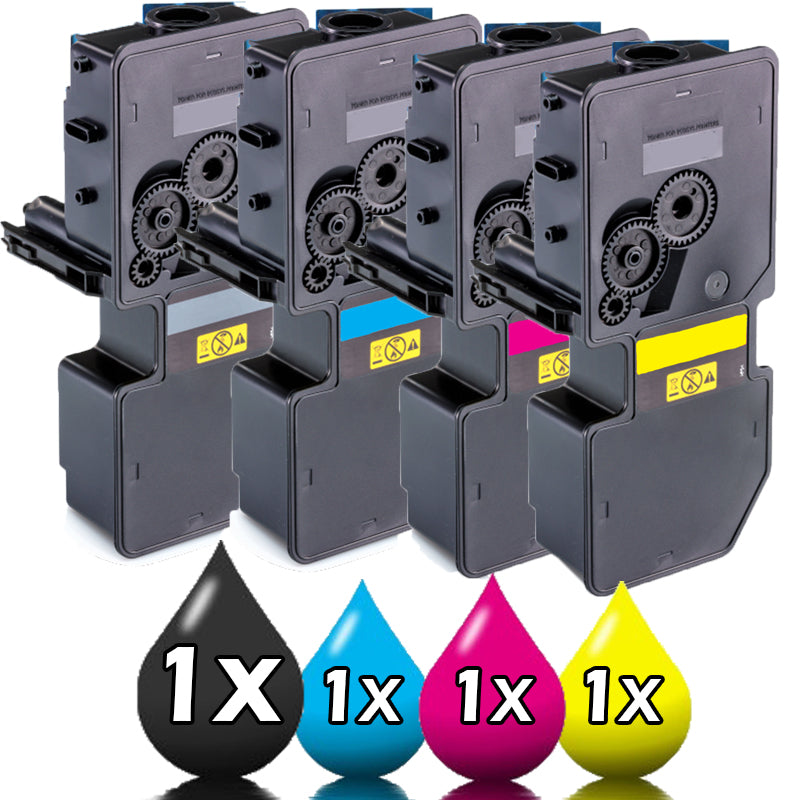 4 Pack Kyocera TK5244 Compatible Toner Kits 1BK,1C,1M,1Y
