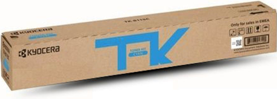 Genuine Kyocera TK8119C Cyan Toner Cartridge 6,000 Print