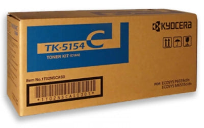 Genuine Kyocera TK5154C Cyan Toner Cartridge 10,000 Prints
