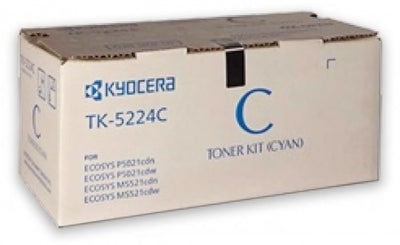 Genuine Kyocera TK5224C Cyan Toner Cartridge 1,200 Prints