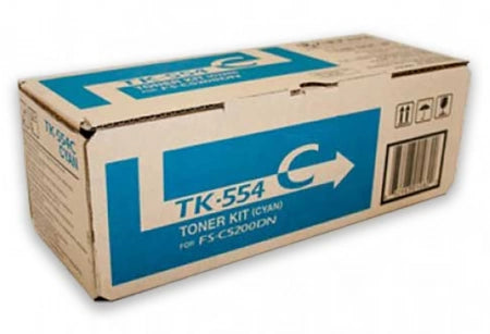 Genuine Kyocera TK554C Cyan Toner Cartridge 6,000 Prints