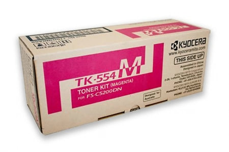 Genuine Kyocera TK554M Magenta Toner Cartridge 6,000 Prints