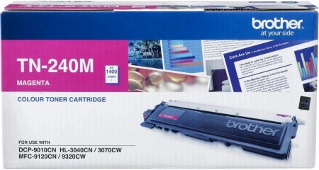 Brother TN-240M Genuine Magenta Toner Cartridge 1.4K Print Yield