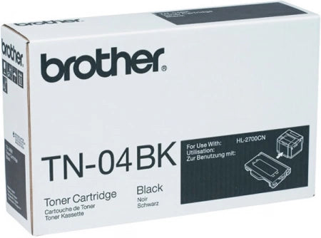 Genuine Brother TN-04BK TN-04K Black Toner Cartridge 10K Print Yield