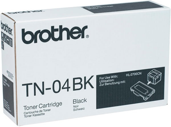 Genuine Brother TN-04BK TN-04K Black Toner Cartridge 10K Print Yield