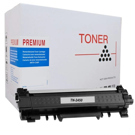 Brother TN-2450 Generic White Box Toner cartridge 3,000 Pages - BUY 5 GET 1 FREE