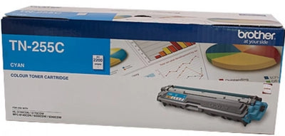 Genuine Brother TN255 Cyan Toner Cartridge 2,200 Pages