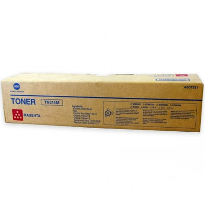 Konica Minolta C353 Magenta Toner Cartridge TN314M AOD7321 20,000 Yield (Genuine)