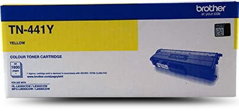 Genuine Brother TN441Y Yellow Toner Cartridge 1.8K Yield