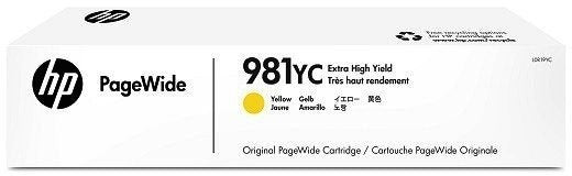 Genuine HP 981YC L0R19YC Yellow Extra High Yield Ink Cartridge 16,000 Print