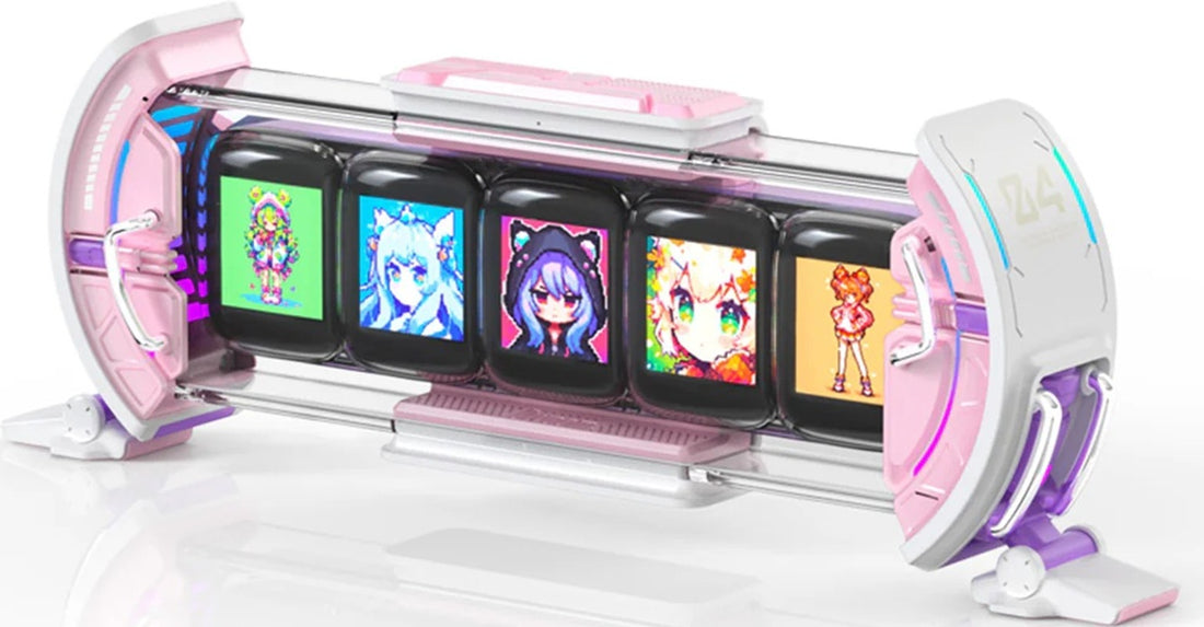 Divoom Times Gate | Pixel Art Informative Display-Pink