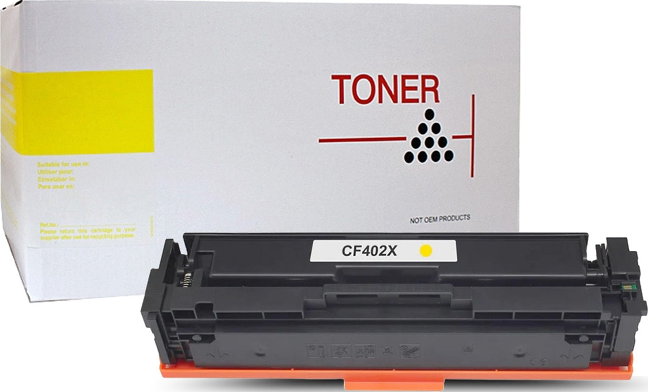 White Box HP 201X CF402X Yellow Toner Cartridge 2,300 Print
