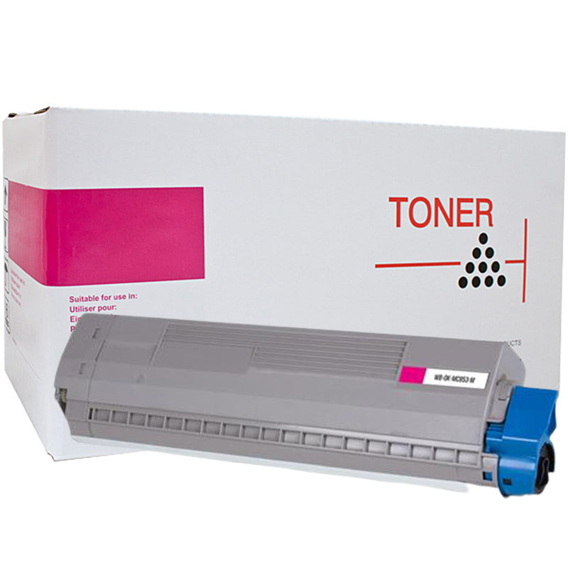 OKI MC853 White Box Magenta Toner Cartridge 45862842 7,300 Page