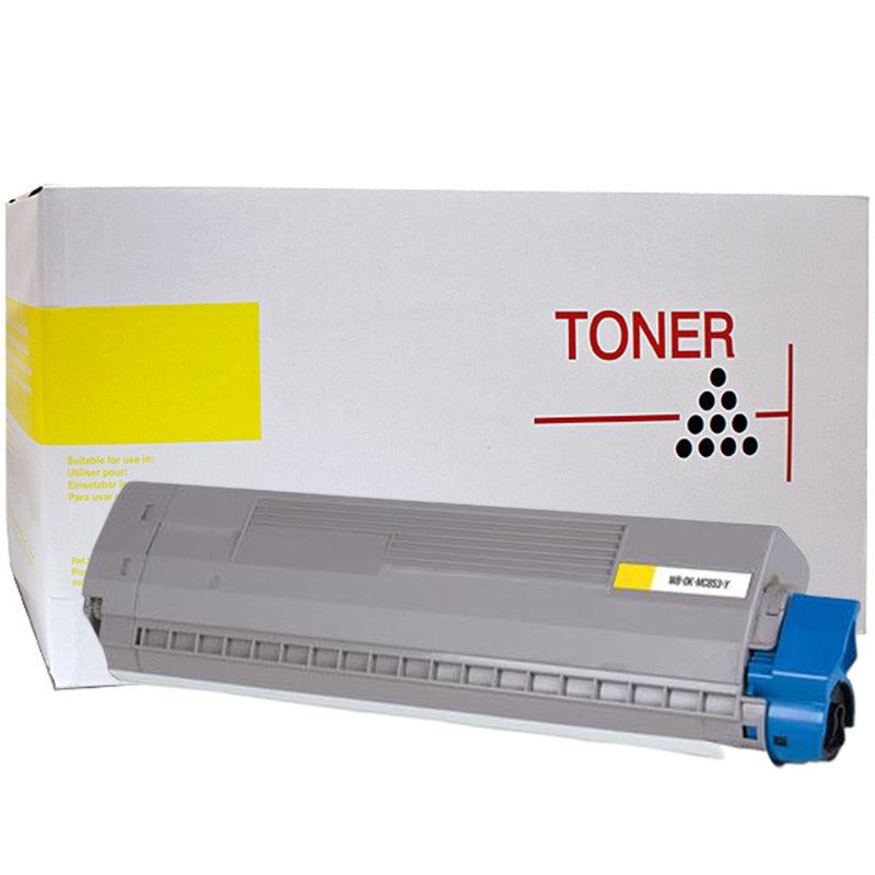OKI MC853 White Box Yellow Toner Cartridge - 45862841 - 7,300 Page