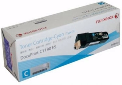 Genuine Fuji Xerox DocuPrint C1190 CT201261 Cyan Toner Cartridge 3,000 Prints