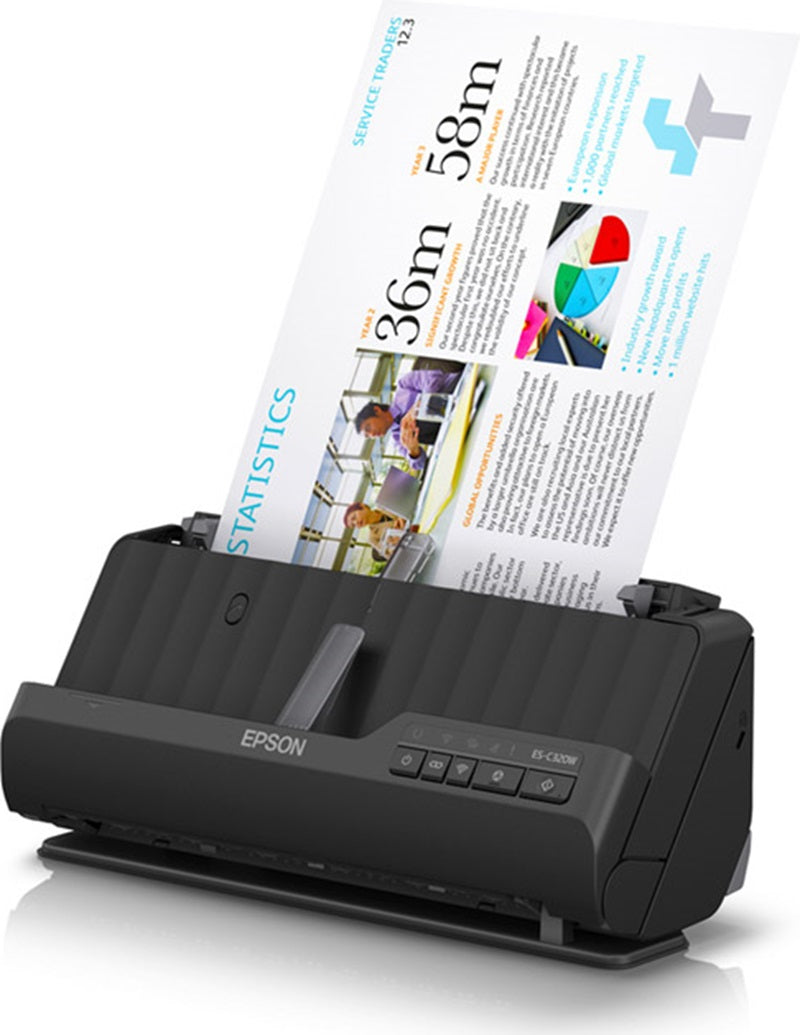 Epson WorkForce ES-C320W Compact Desktop Document Scanner 30pp