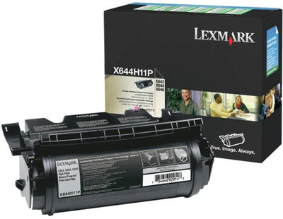 Lexmark X644H01P X644H11P Black Genuine Toner Cartridge 21,000 Pages