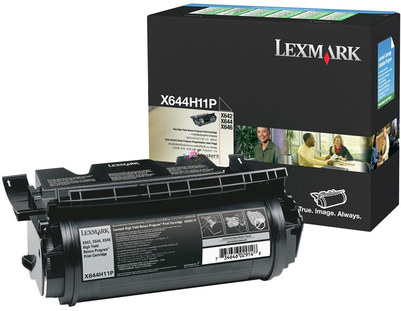 Lexmark X644H01P X644H11P Black Genuine Toner Cartridge 21,000 Page