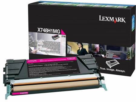 Lexmark X748H1MG Magenta Genuine Toner High Yield Cartridge 10K Print Yield