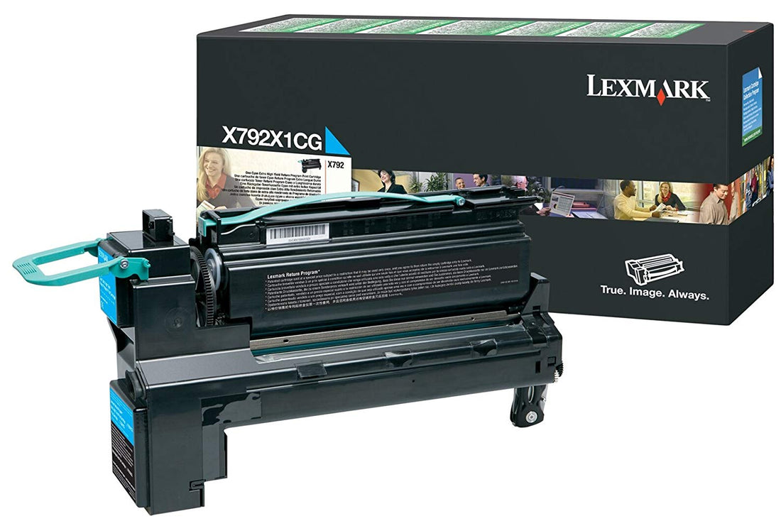 Genuine Lexmark X792 X792X1CG Cyan High Capacity Toner Cartridge 20000 Page