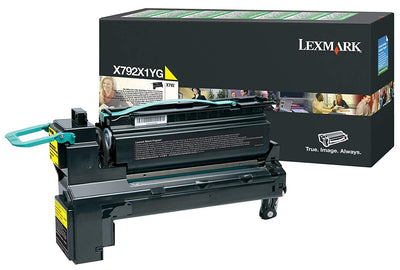 Genuine Lexmark X792 X792X1YG Yellow High Capacity Toner Cartridge 20000 Page