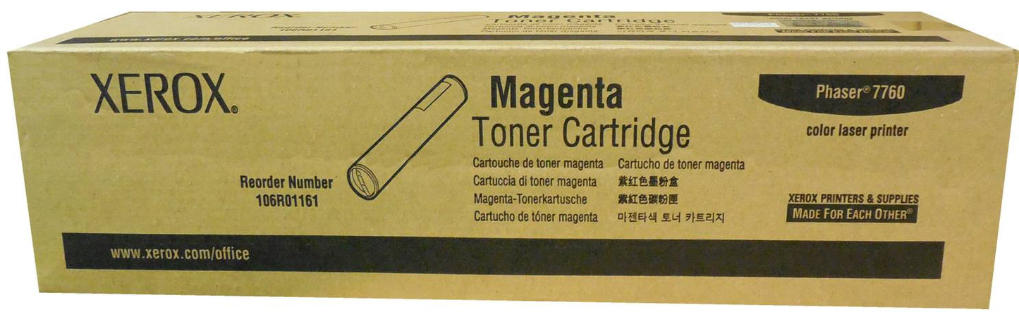 Genuine Fuji Xerox Phaser 7760 106R01161 Magenta Toner Cartridge 25,000 Print