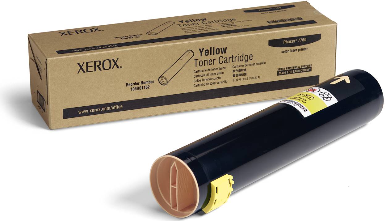 Genuine Fuji Xerox Phaser 7760 106R01162 Yellow Toner Cartridge 25,000 Print
