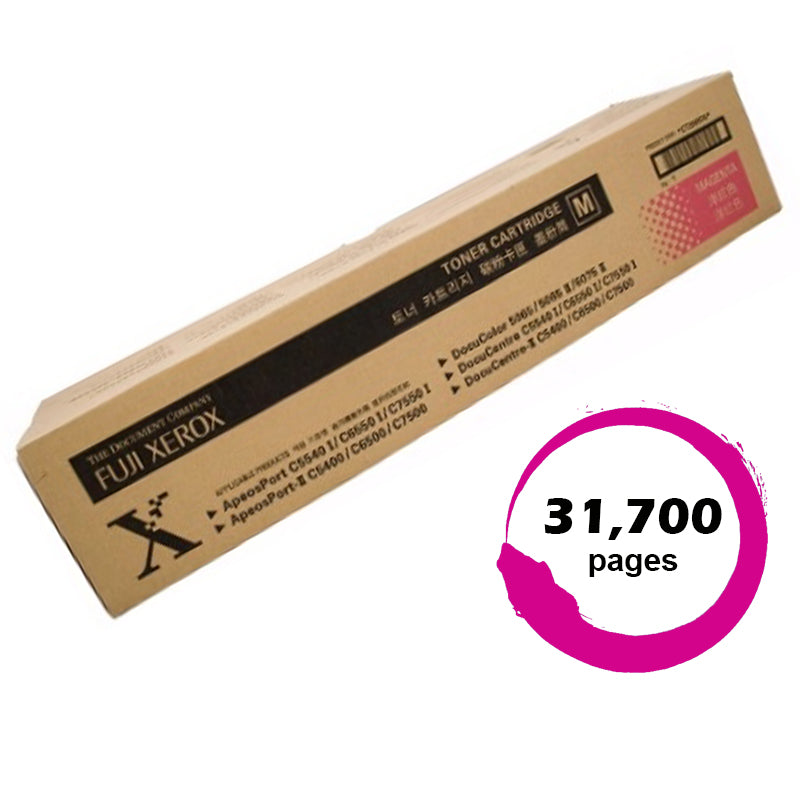 Genuine Fuji Xerox CT200570 Magenta Toner Cartridge 31,700 Prints C5500 5065 C5540 C6500 C7600