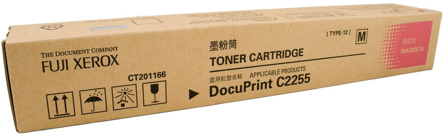 Genuine Fuji Xerox CT201162 DocuPrint C2255 Magenta Toner Cartridge - 12,000 Print