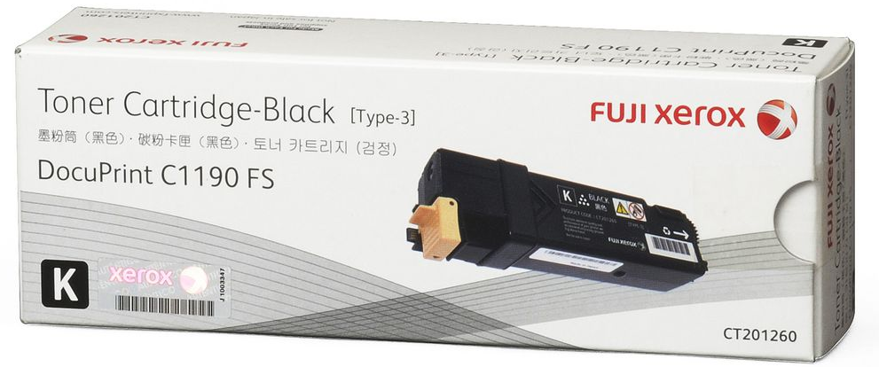 Genuine Fuji Xerox DocuPrint C1190 CT201260 Black Toner Cartridge 3,000 Print