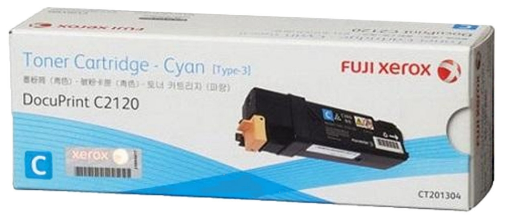 Genuine Fuji Xerox DocuPrint C2120 CT201304 Cyan Toner Cartridge 3,000 Print